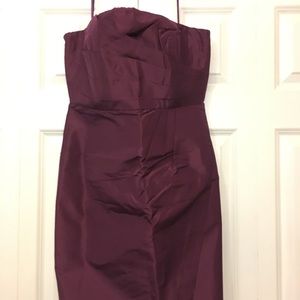 JCrew bridesmaid dress - size 8, wine/red color